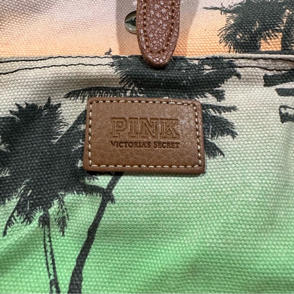 Victoria’s Secret Pink Y2K Tropical Palm Tree small Backpack - Picture 2 of 8